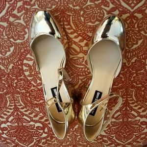 Design Lab Gold Heels